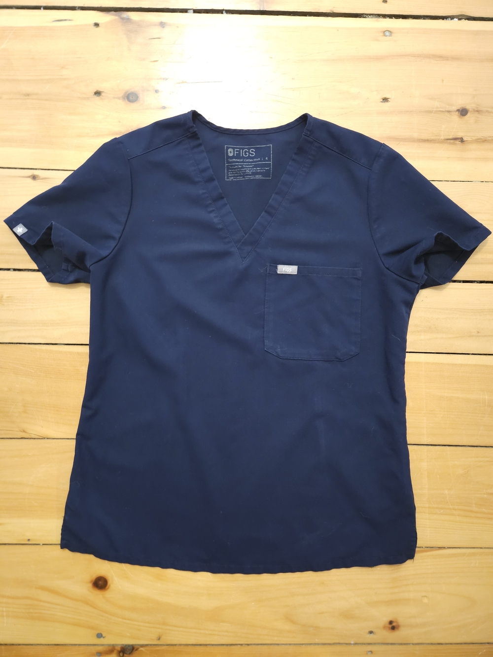 FIGS Catarina Scrub Top Navy